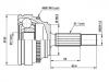 Jeu de joints, arbre de transmission CV Joint Kit:77 01 469 363