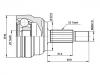 Jeu de joints, arbre de transmission CV Joint Kit:77 01 351 130