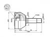 Jeu de joints, arbre de transmission CV Joint Kit:360113KTX